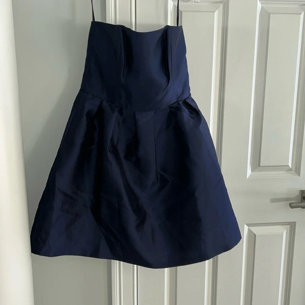 NWOT BHLDN Coren Moore Bridesmaids Dress Size 10 Strapless Mini Z529 - Picture 1 of 2